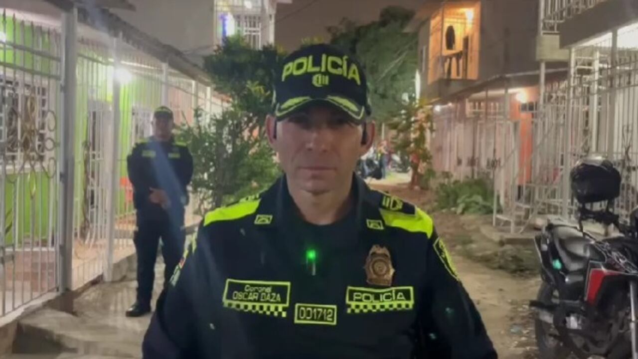 El subcomandante de la Policía metropolitana de Barranquilla habló desde el lugar de los hechos
