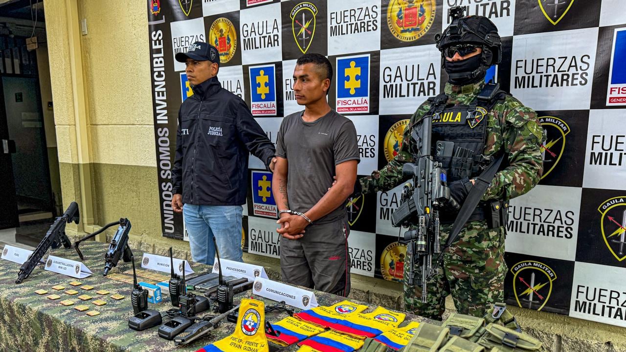 Capturado presunto disidente de las Farc al mando de Calarcá.