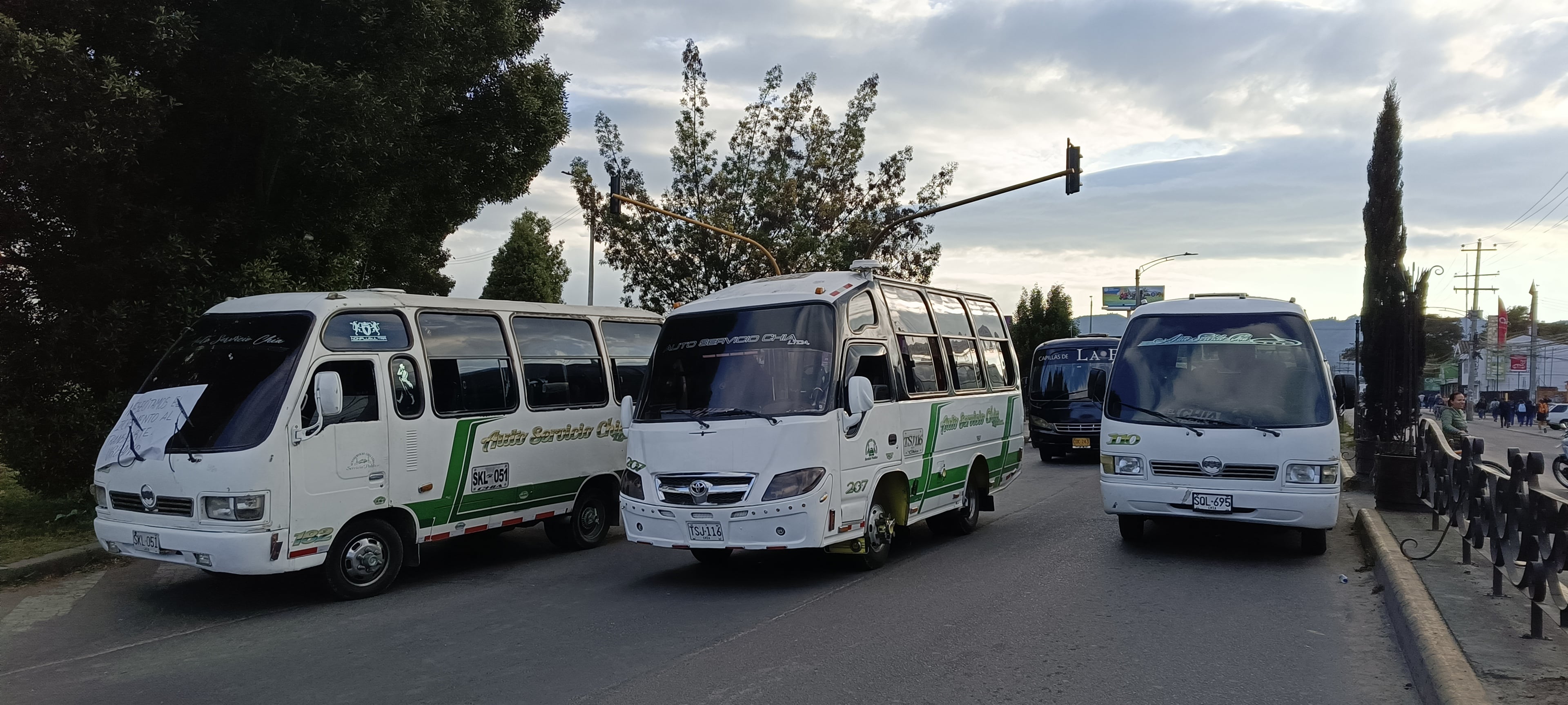Paro de transportadores en Chia