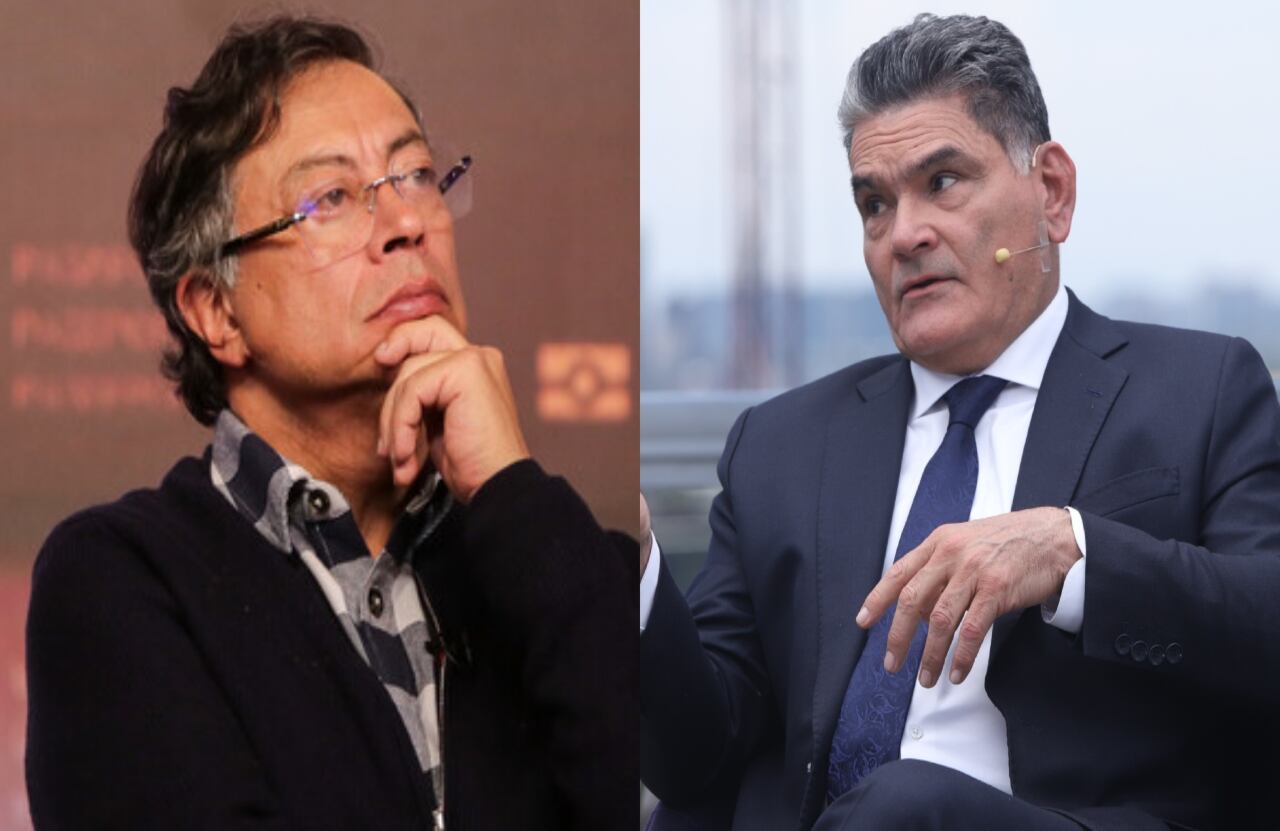De izquierda a derecha: Gustavo Petro y Gregorio Eljach.