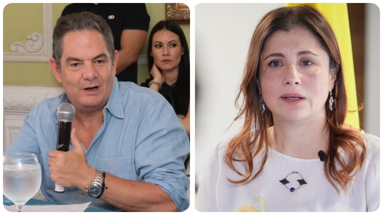 Germán Vargas Lleras e Iris Marín.