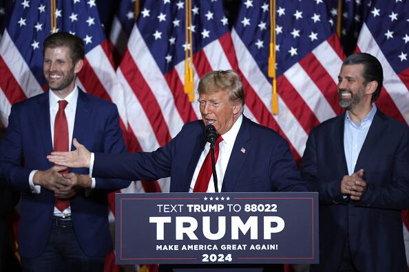 Los habitantes de Iowa votaron hoy en los caucus del estado para la primera contienda del proceso de nominación presidencial republicana de 2024. Trump ha sido proyectado como ganador del caucus de Iowa. (Foto de Alex Wong/Getty Images)