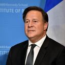 CAMBRIDGE, MA - SEPTEMBER 27: Panama President Juan Carlos Varela Rodriguez speaks at Harvard University John F. Kennedy School of Government Institute of Politics about 'Panama Case: The Transformation of Public Life and Politics' moderated by Brian Farrell, on September 27, 2018 in Cambridge, Massachusetts. (Photo by Paul Marotta/Getty Images)