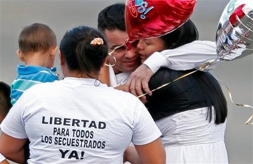 Tras 19 meses de secuestro el concejal Marcos Baquero se reencontró con su familia.