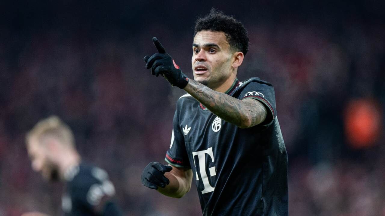 Luis Díaz con Bayern Múnich en la Bundesliga.