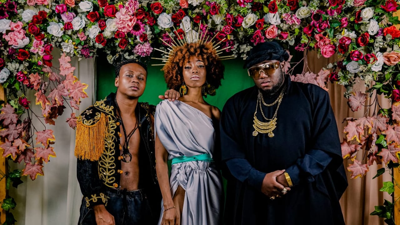 Flowsiao, Liam V y Sterling Delpa, integrantes de Afro Legends.