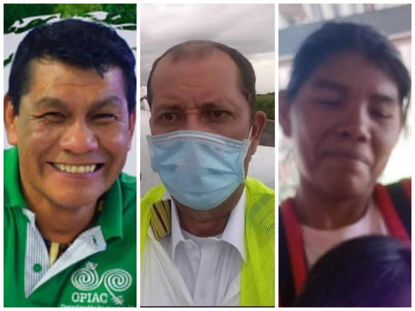 Estos son los rostros de los adultos que viajaban junto a los cuatro niños.