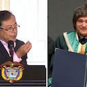 Gustavo Petro y Javier Milei.