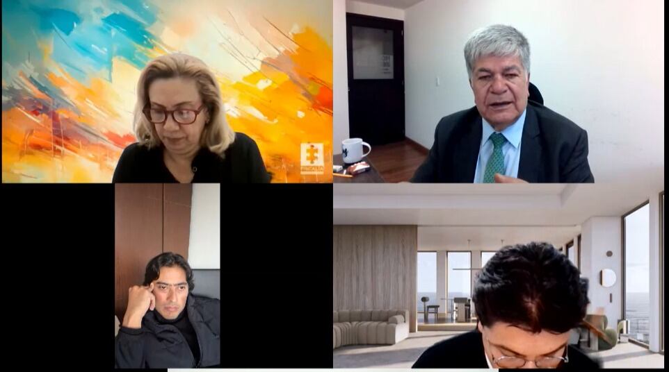 El procurador delegado, Henry Bustos, en el proceso penal contra Nicolás Petro Burgos.