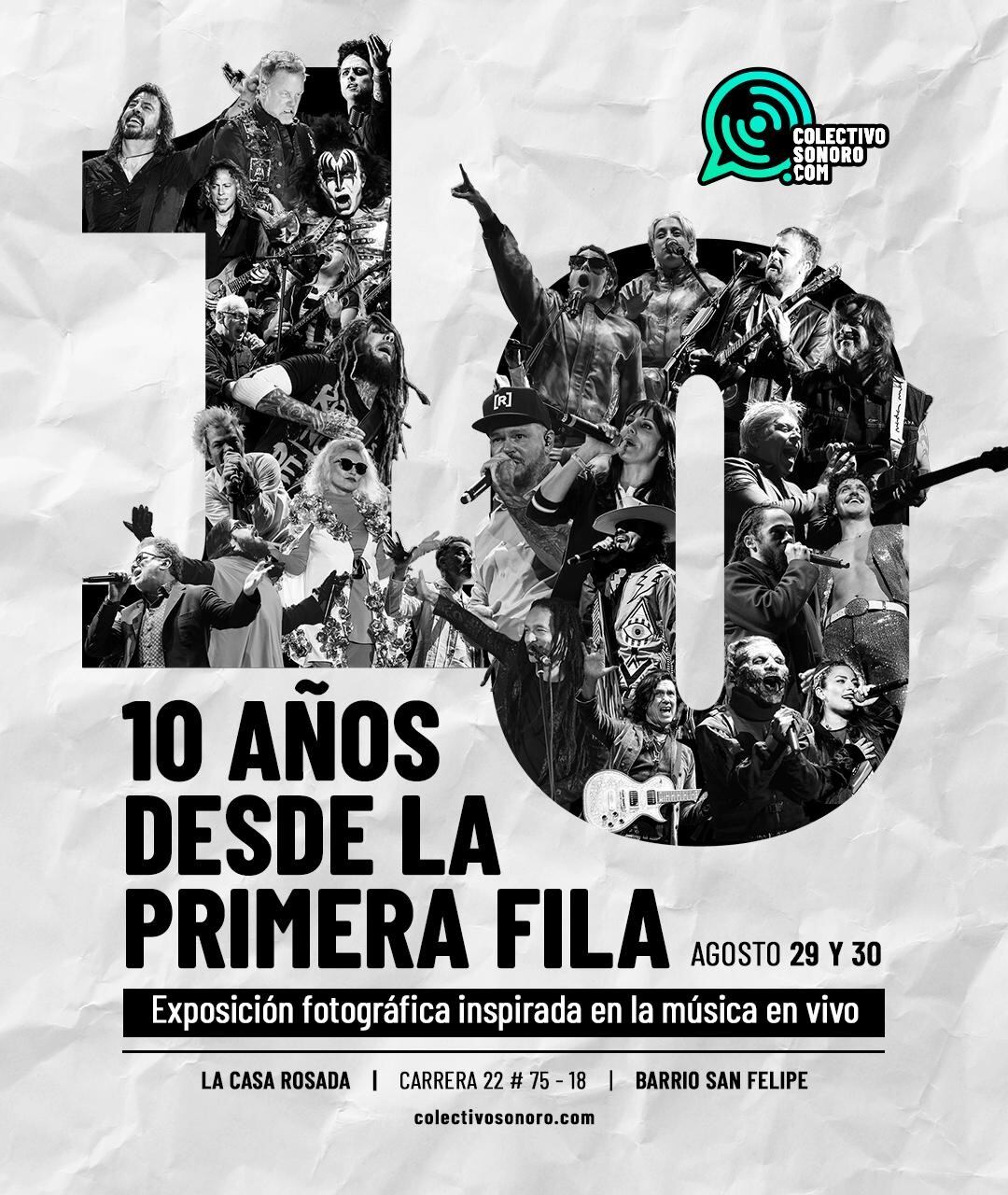 Colectivo Sonoro celebrará su décimo aniversario con '10 años desde la primera fila'.