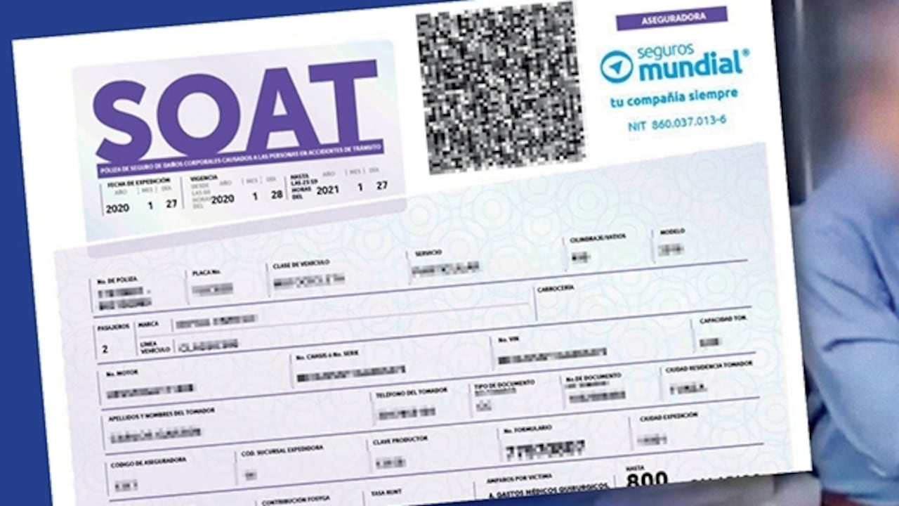 Las nuevas tarifas del Soat para el 2024.