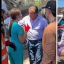Una socorrista pidió apagar los celulares ante una posible fuga de gas durante el rescate.