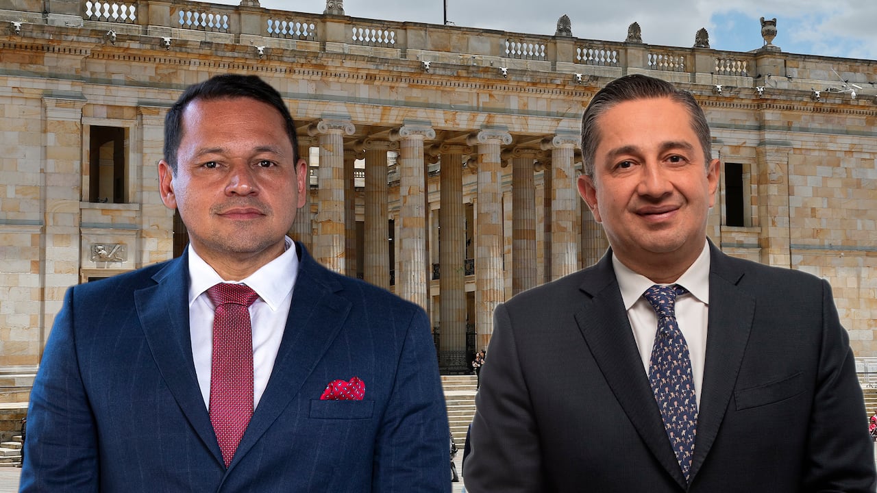 Alejandro Ocampo, representante del Pacto Histórico, y Julio César Triana, representante de Cambio Radical.