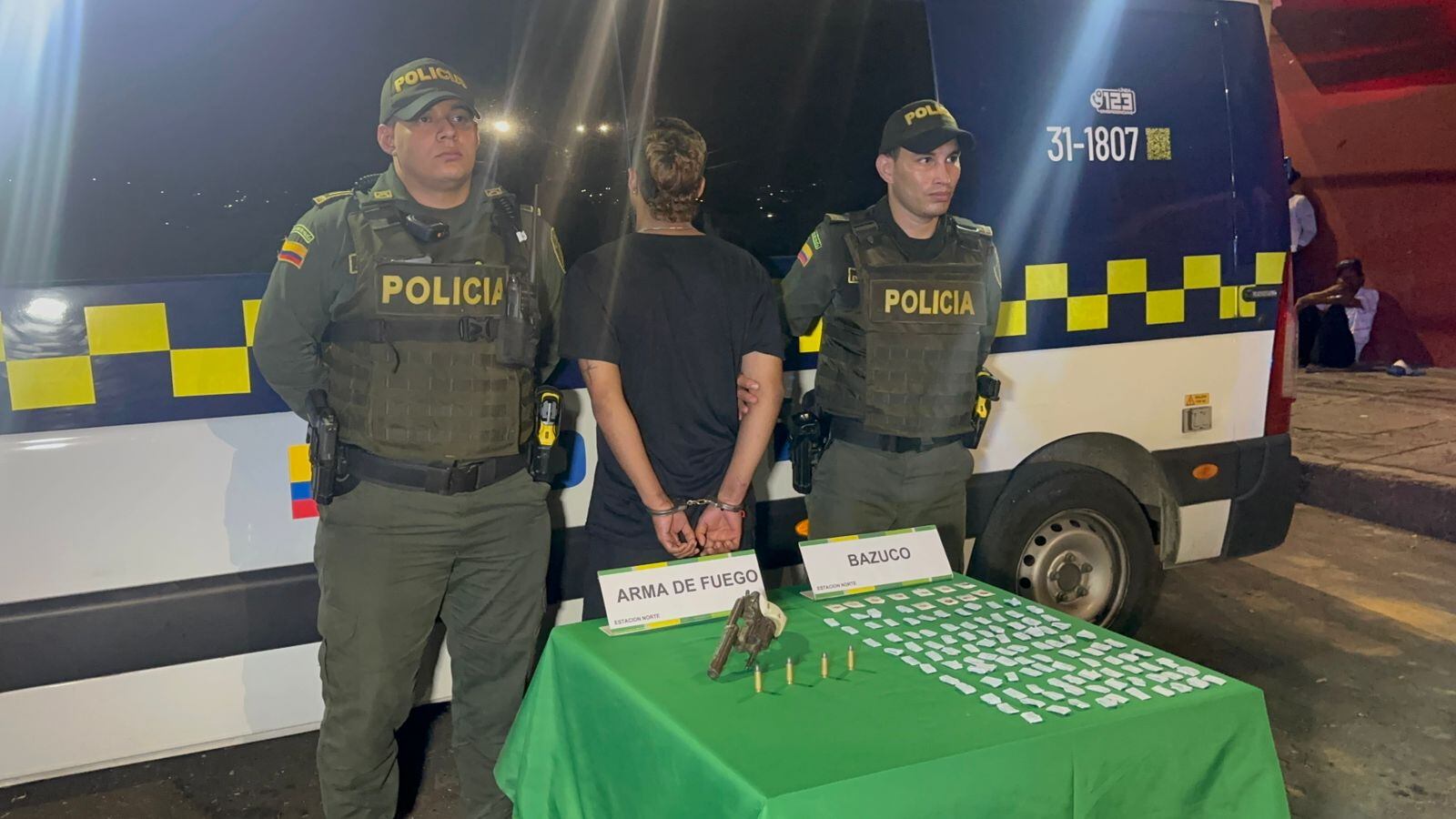 En el operativo le más de 400 dosis de bazuco.