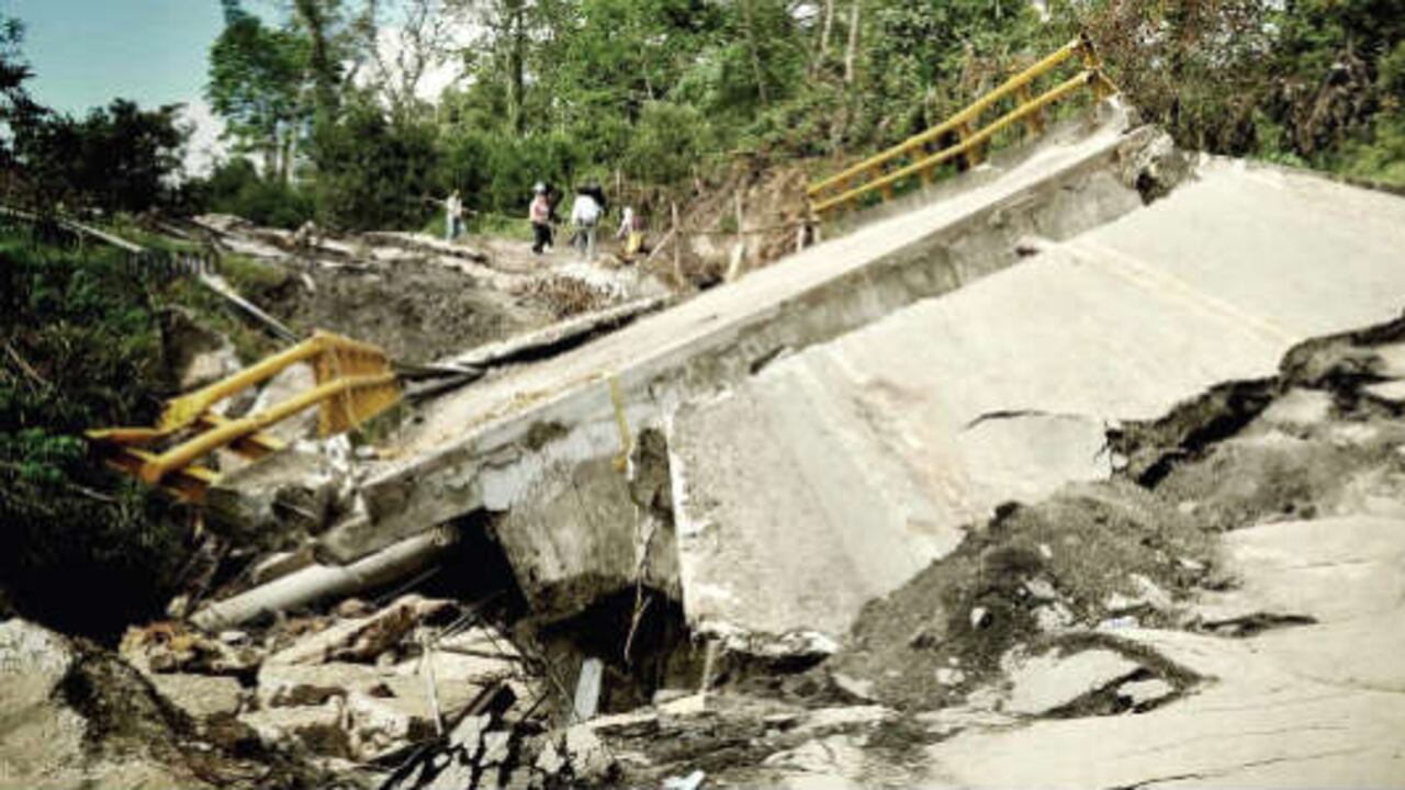 Vía Bucaramanga-Barrancabermeja, en Santander.