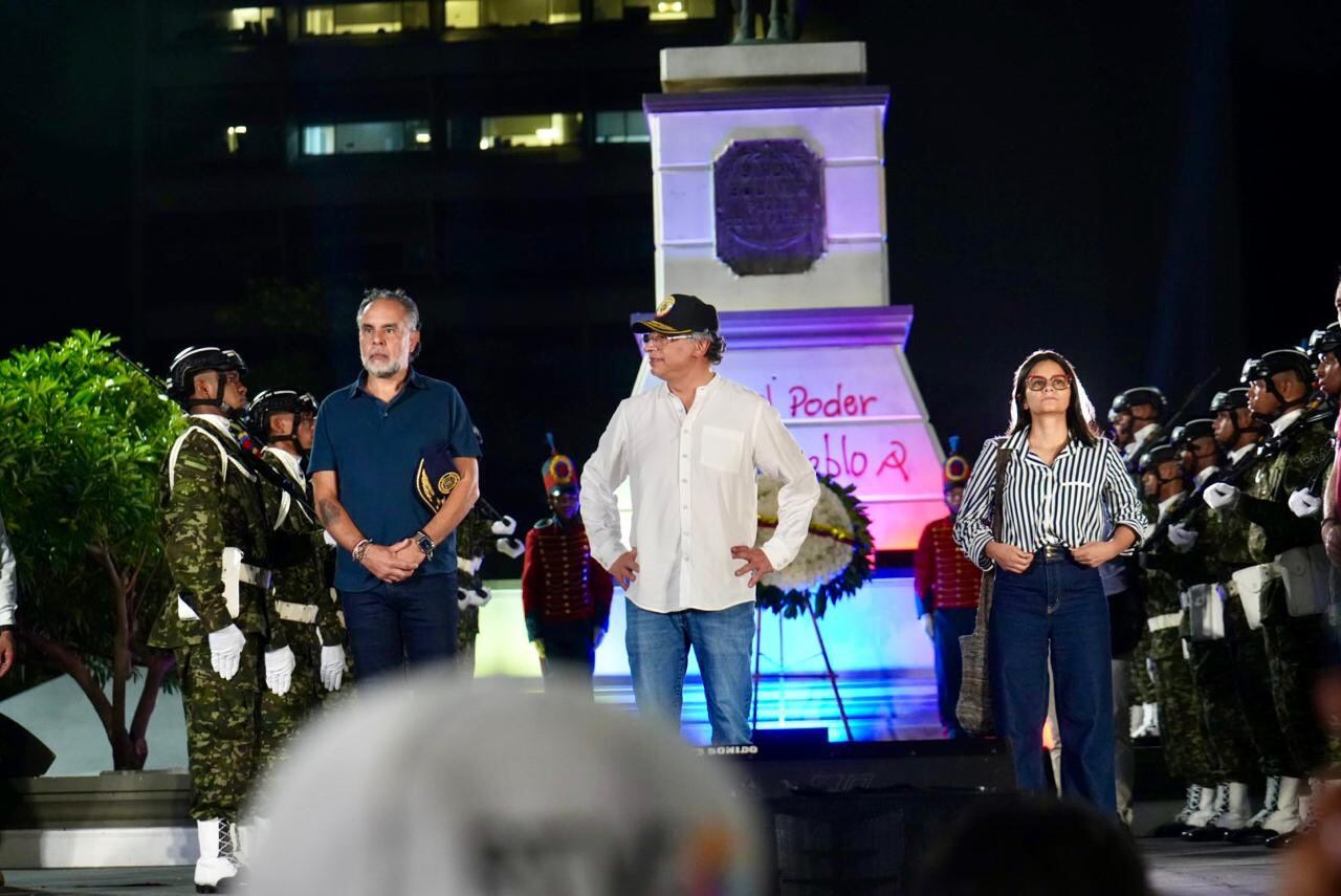 El presidente Gustavo Petro llegó al cabildo abierto de Barranquilla.
