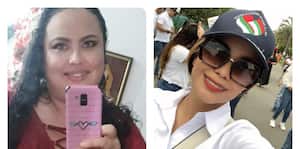 De izq. a der. Katherine Toro, funcionaria del departamento de Tránsito y Movilidad; y Alejandra Guatapi, directora de la dependencia de Tránsito.