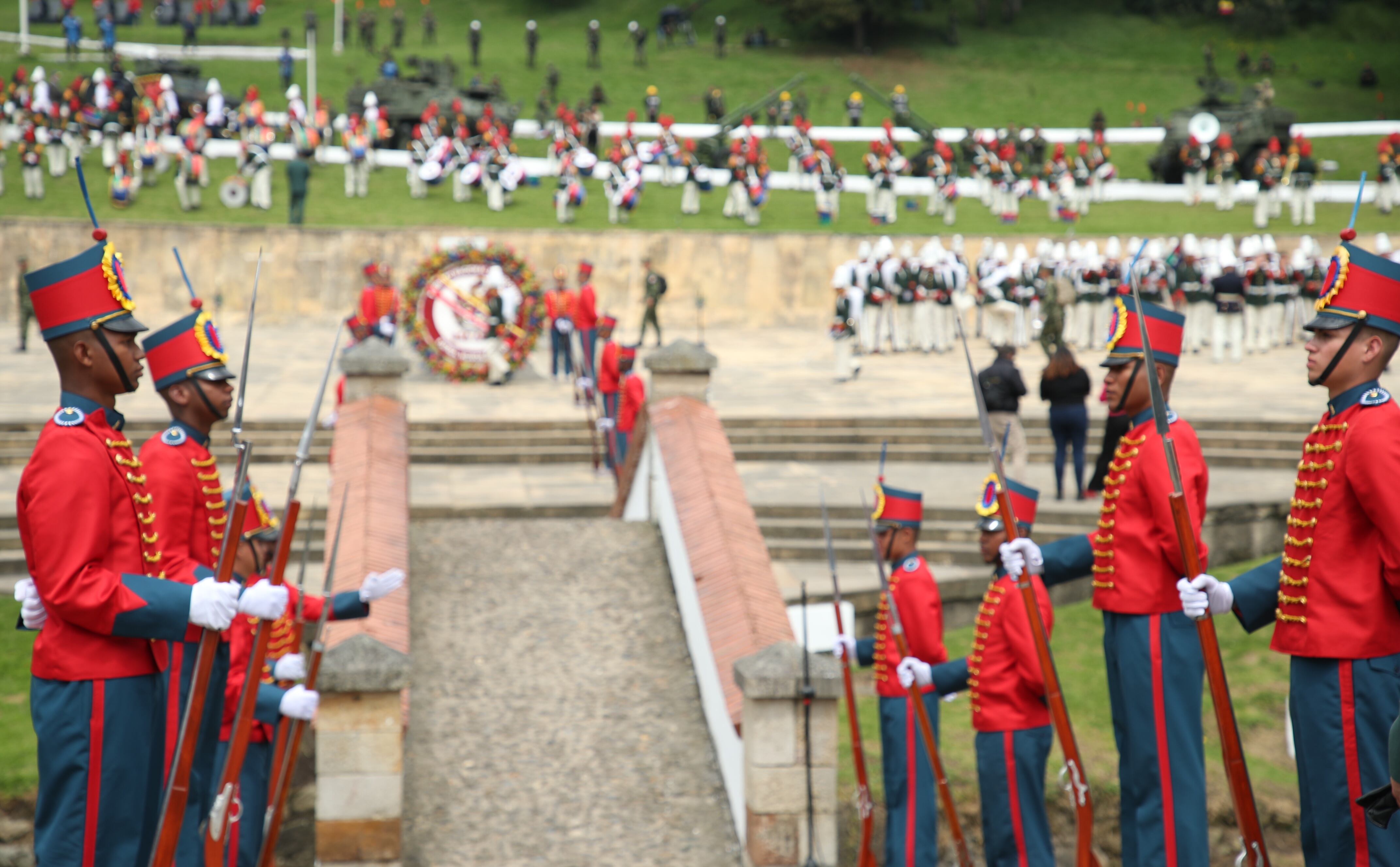 conmemoración del 7 de agosto en el Puente de Boyacá con el presidente Gustavo Petro
