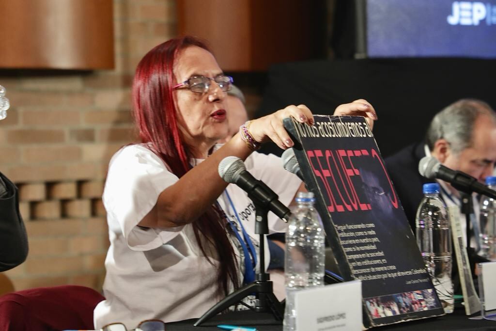 Gloria Narváez, hermana del diputado del Valle del Cauca, Juan Carlos Narváez.