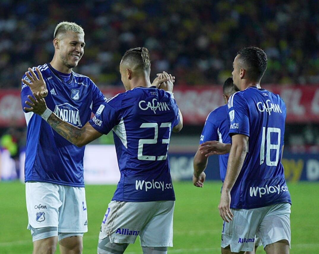 Leonardo Castro fue protagonista en la victoria de Millonarios en Pereira. Foto: Millonarios F.C.