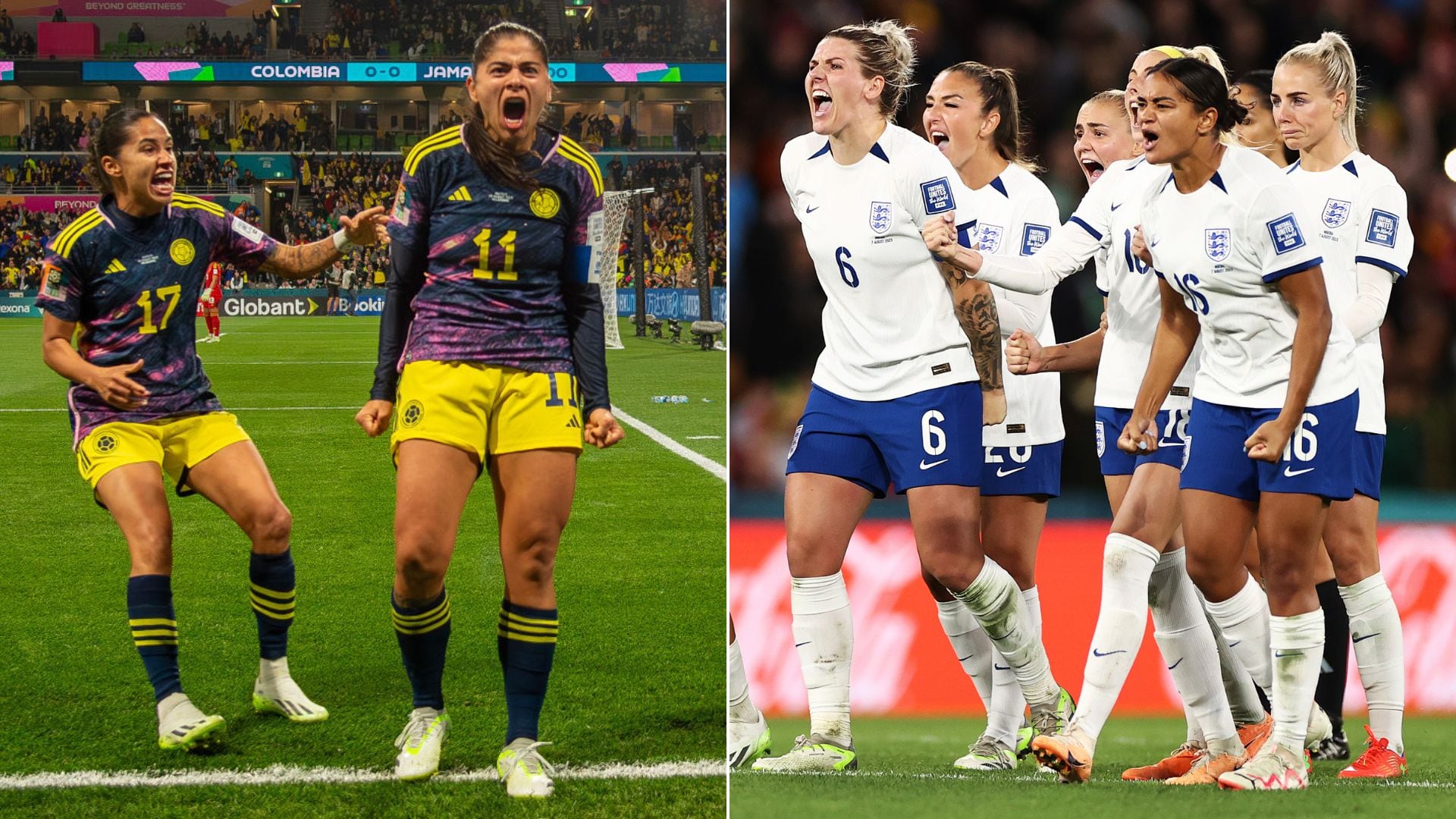 Colombia vs Inglaterra.