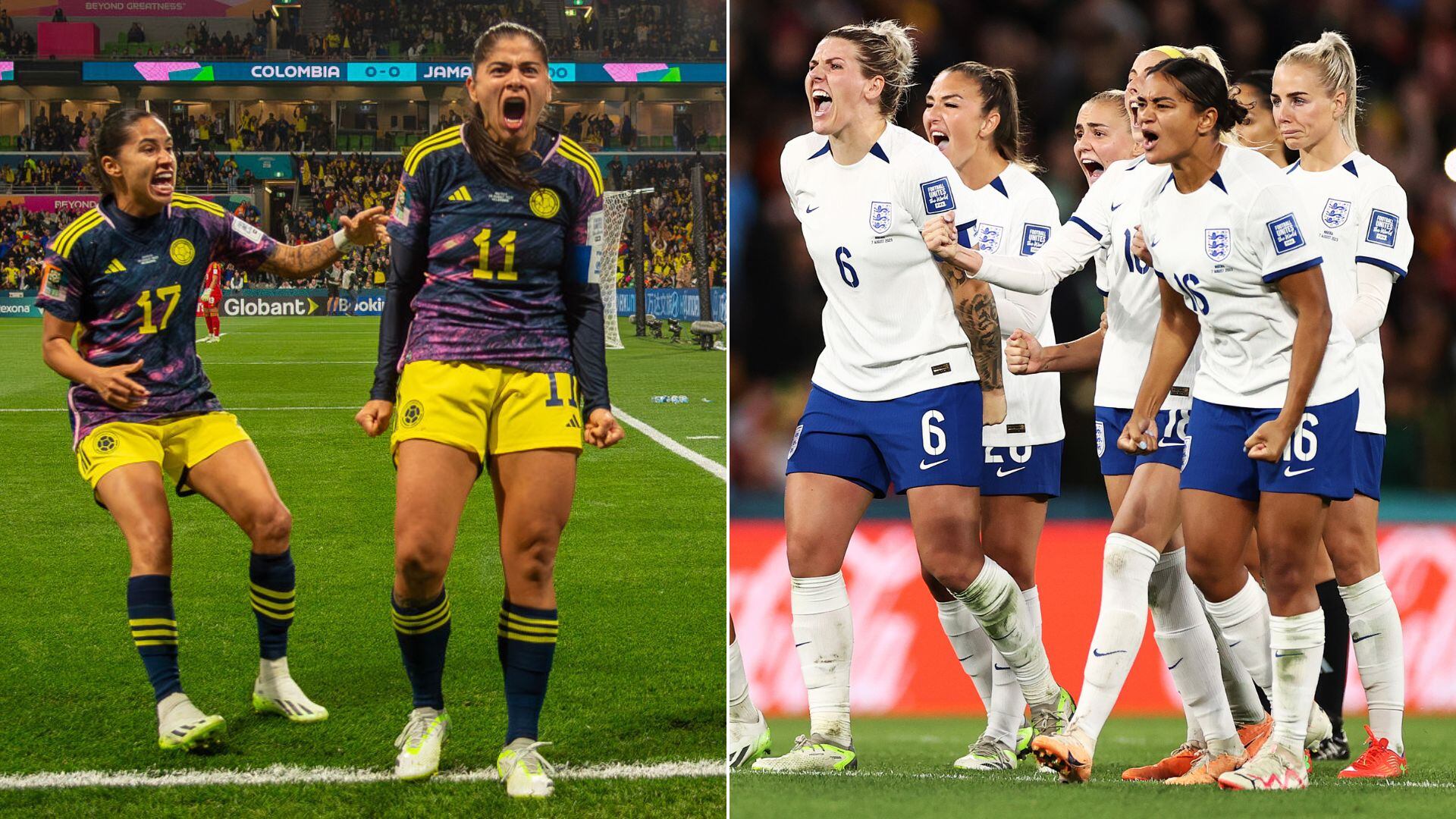 Colombia vs Inglaterra.