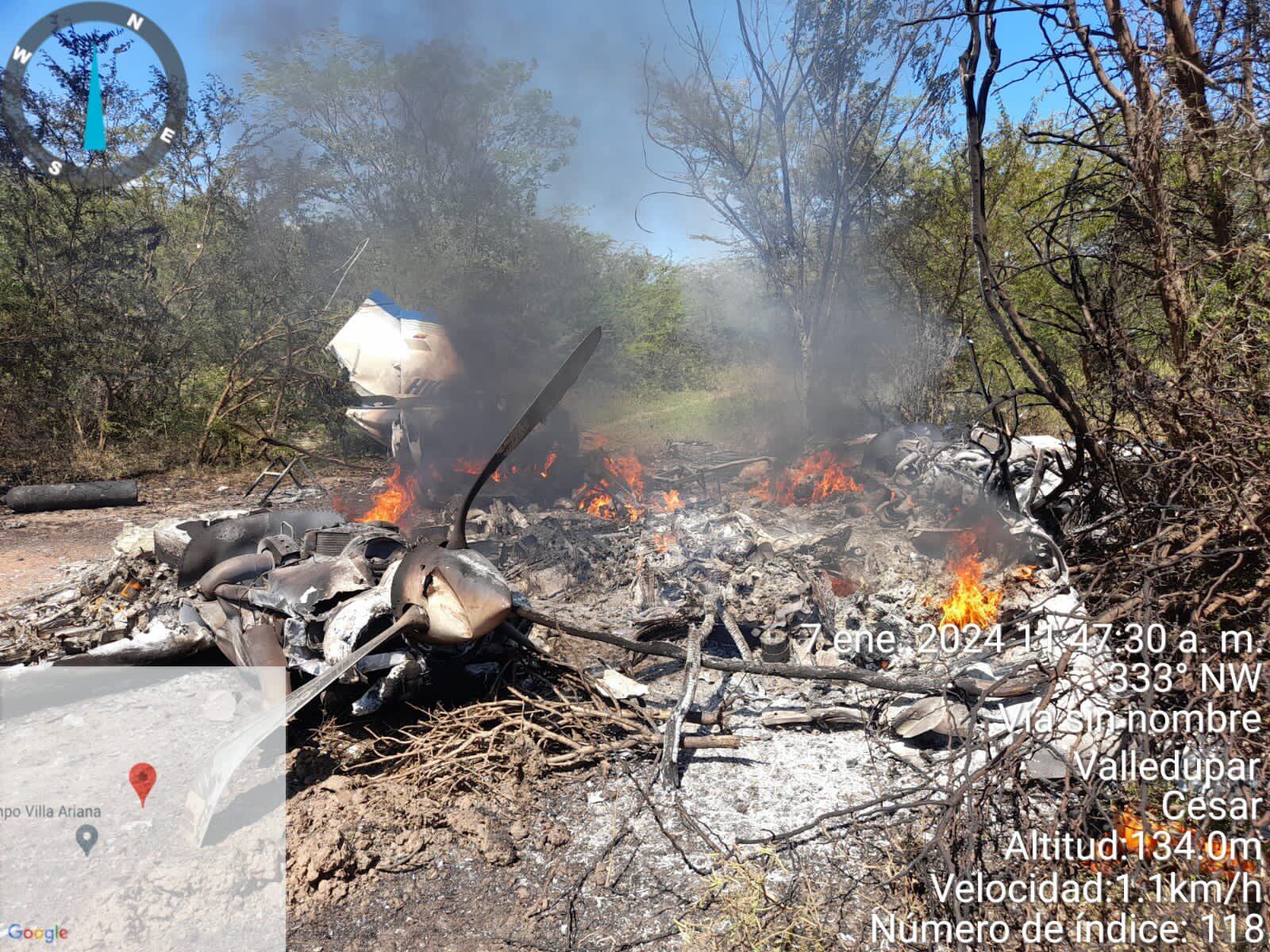 Accidente de avioneta ambulancia en Valledupar