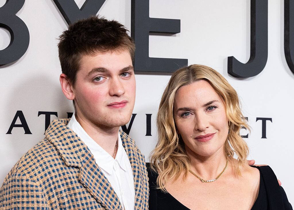Kate Winslet y su hijo Joe Anders.