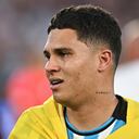 Juan Fernando Quintero llora por la conquista de la Sudamericana con Racing