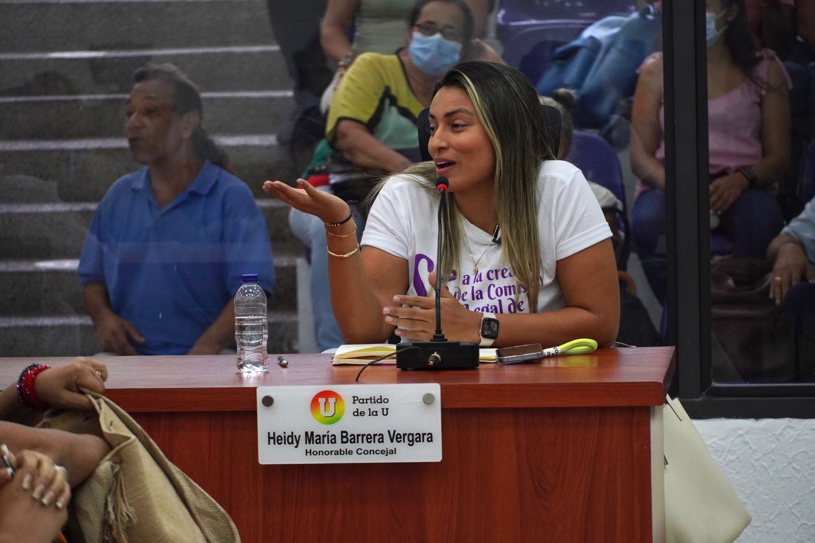 Heidy Barrera, quien impulsó la iniciativa para la creación de la Comisión para la Mujer