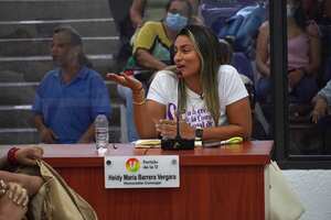 Heidy Barrera, quien impulsó la iniciativa para la creación de la Comisión para la Mujer