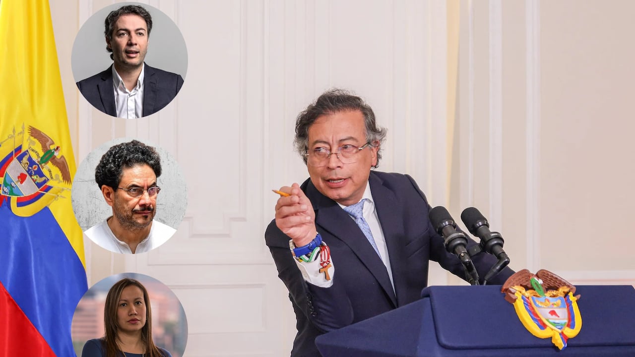 Gustavo Petro, Daniel Quintero, Iván Cepeda y Carolina Corcho.