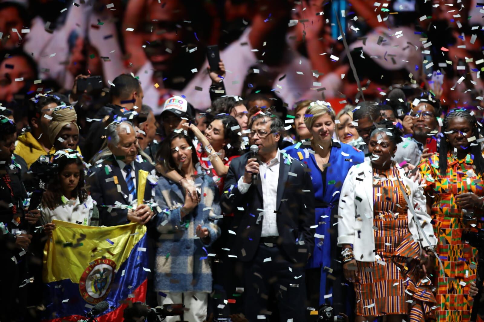 Celebración triunfo Gustavo Petro Presidente Electo