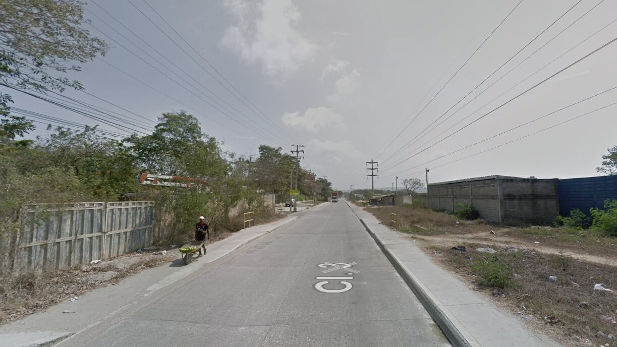 Vía que conecta Mirador de Cartagena con Mamonal