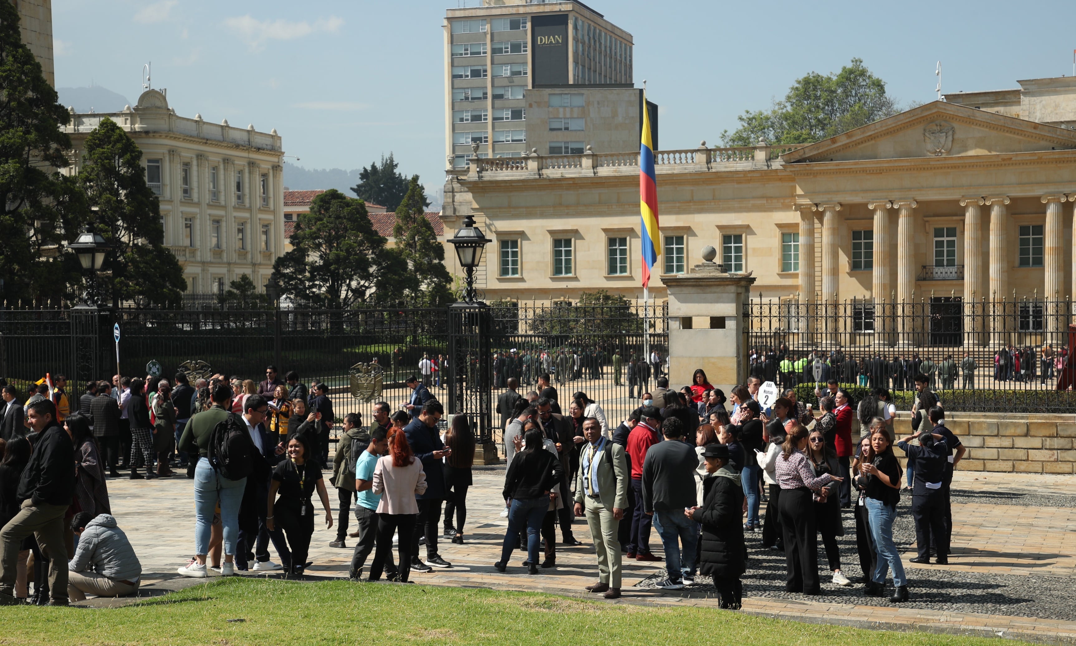 Simulacro de evacuación en el Congreso de la República