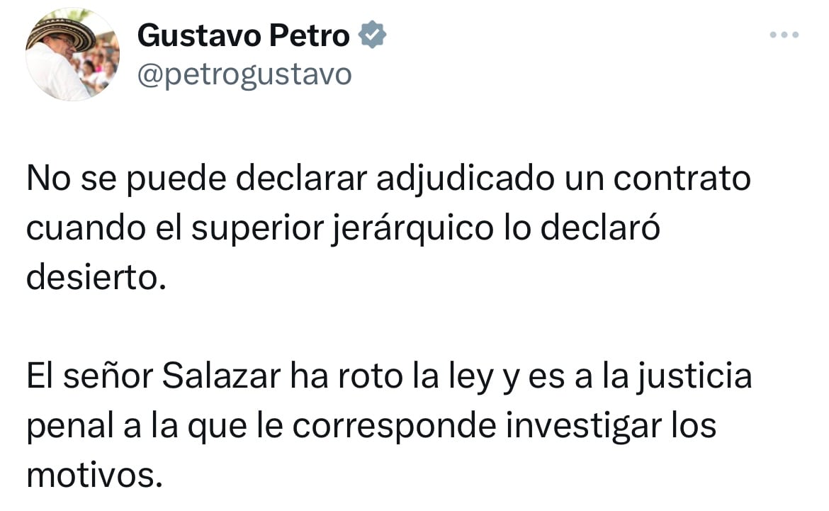 Mensaje presidente Gustavo Petro