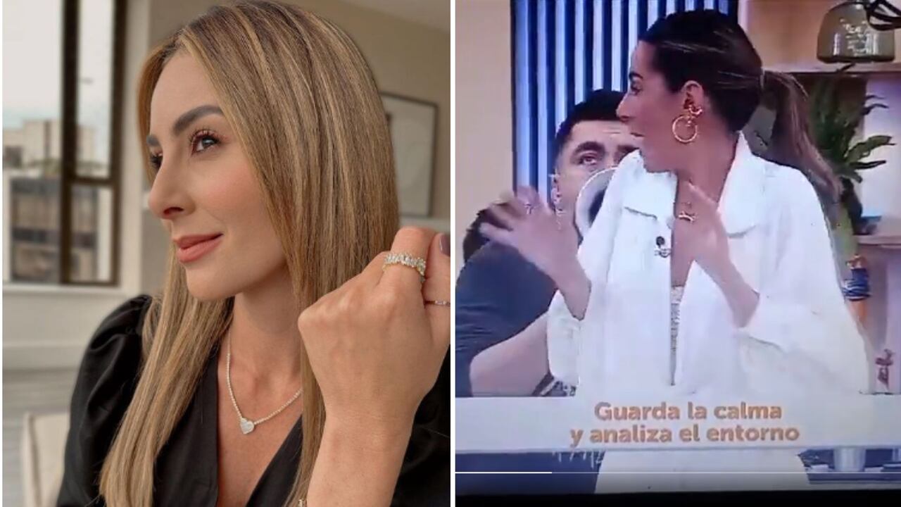 Carolina Soto y su susto en 'Día a día'.