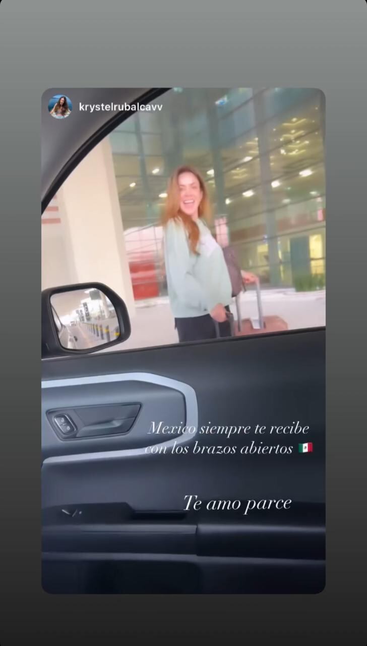 Nataly Umaña viajó a México