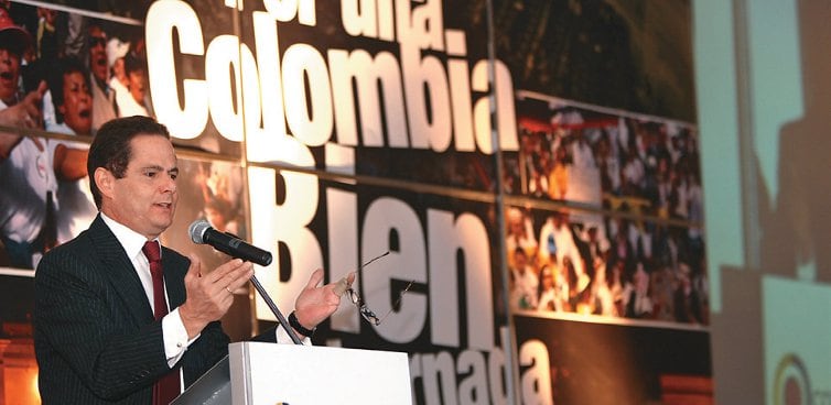 Germán Vargas Lleras, ex ministro del interior durante el Foro de 'Por una Colombia bien Gobernada'