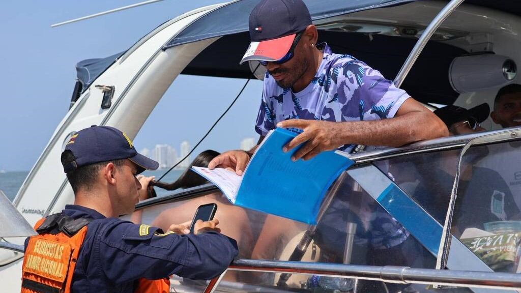 Operativo marítimo en Cartagena