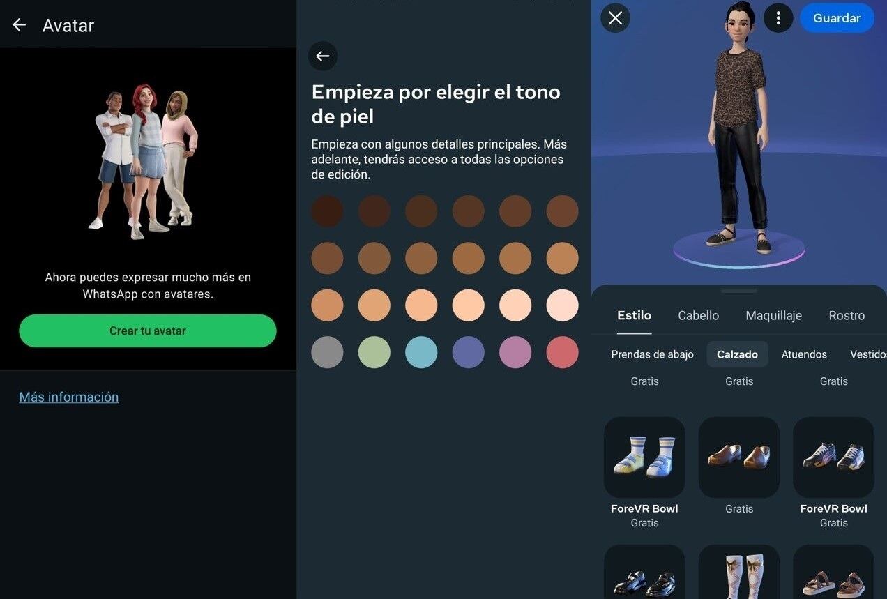 WhatsApp mejora el diseño y la apariencia de los avatares para hacerlos más realistas.