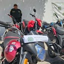 En total fueron 45 motos incautadas