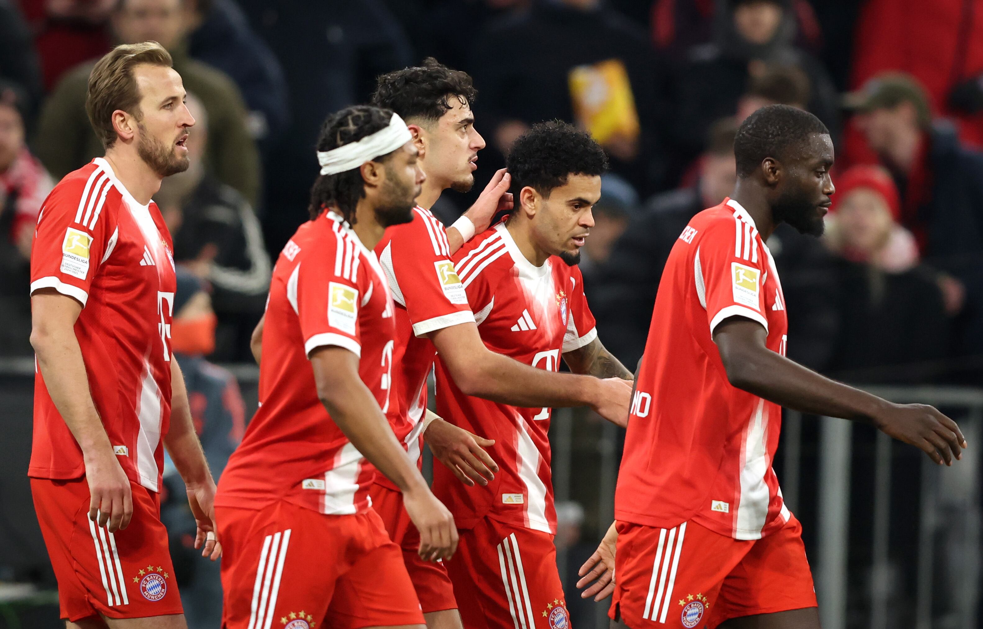 Luis Díaz junto a sus compañeros en Bayern Múnich.