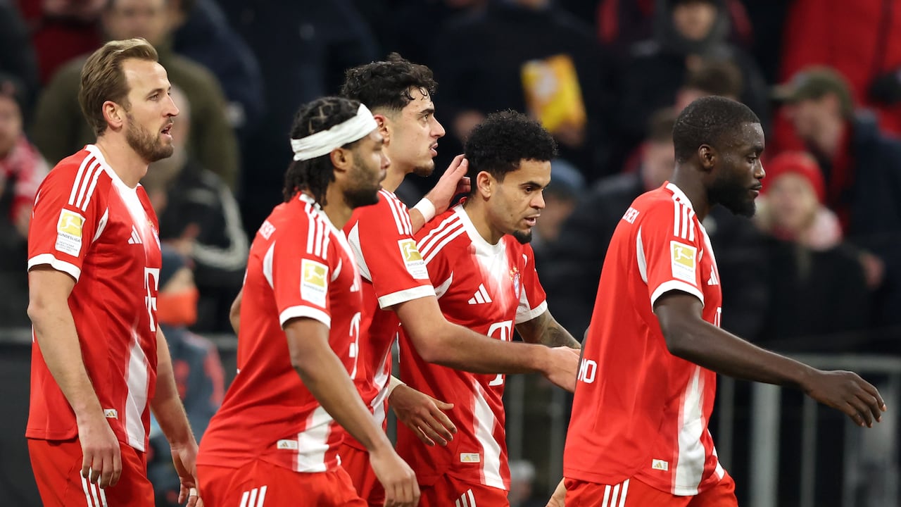 Luis Díaz junto a sus compañeros en Bayern Múnich.