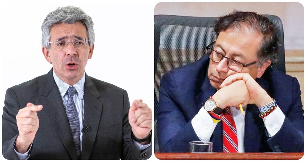 Enrique Gómez Martínez y Gustavo Petro.