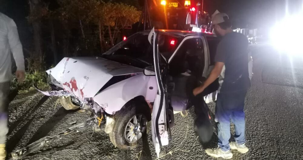 Accidente de tránsito dejó cinco personas heridas en la vía que de Marinilla conduce hacia El Peñol, Antioquia.