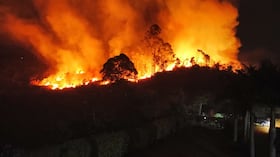 Incendio en el sector de Yambitará, en Popayán.