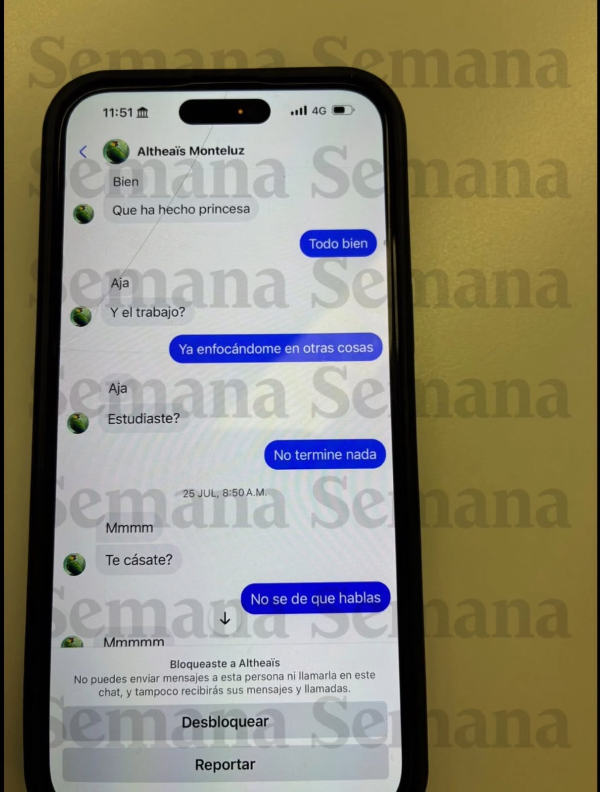 Chats Gustavo Petro y Deicy Jiménez