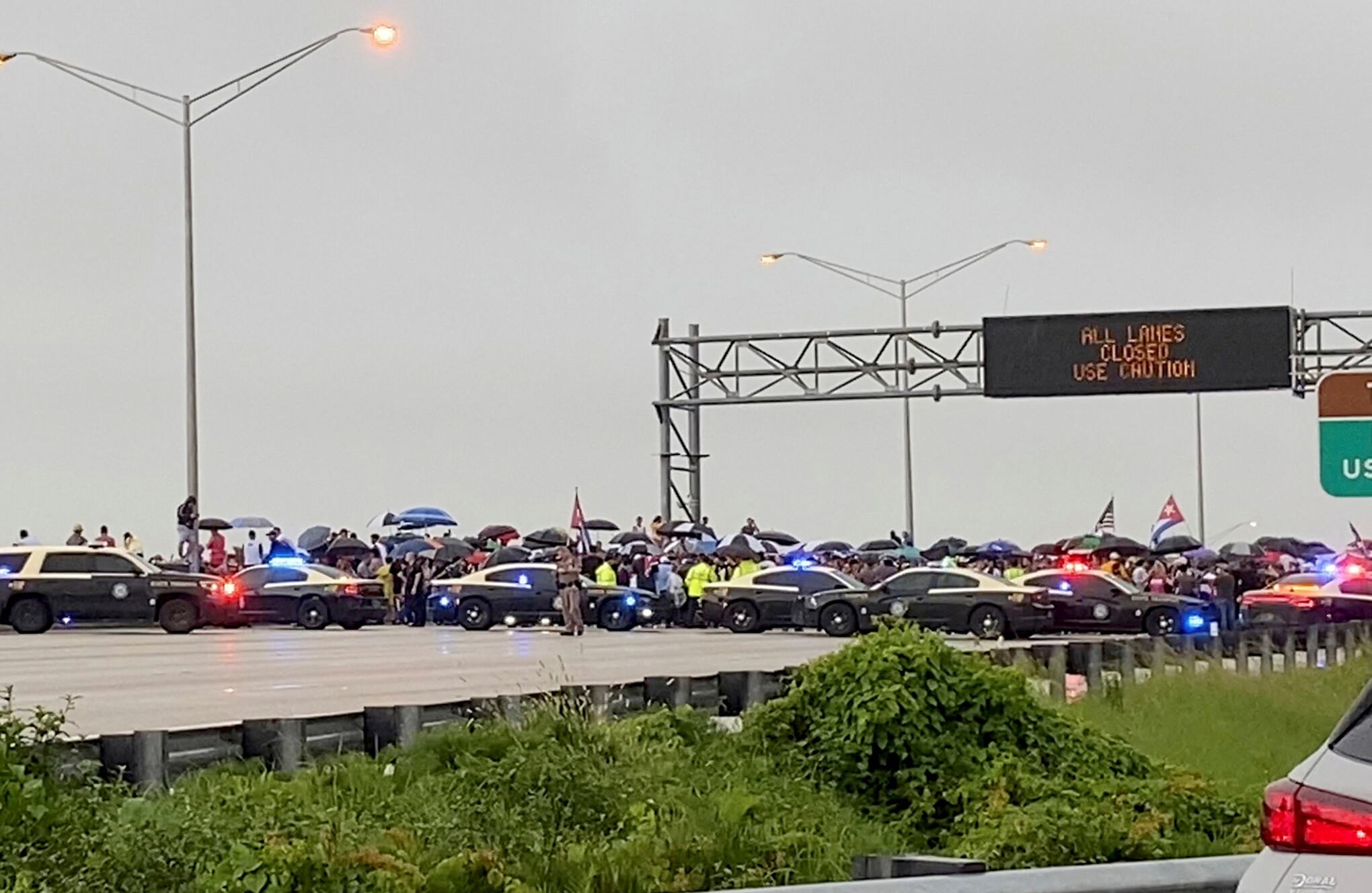 Protestas de cubanos en USA
