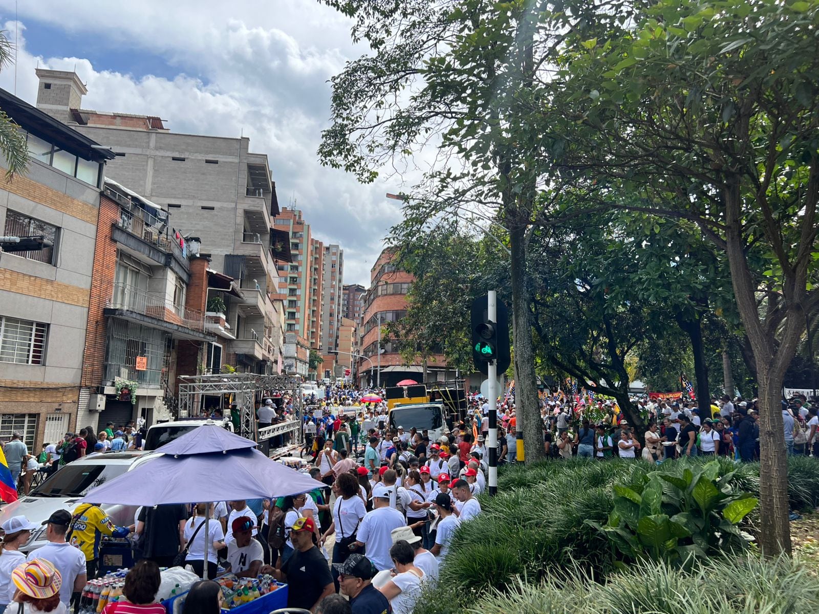Así está el panorama en Medellín durante las movilizaciones de este 1 de mayo del 2026.